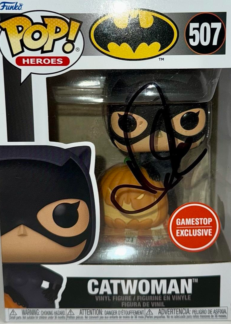 Halle Berry Signed Funko Pop #507 Catwoman (Black Sharpie) - Beckett COA #4